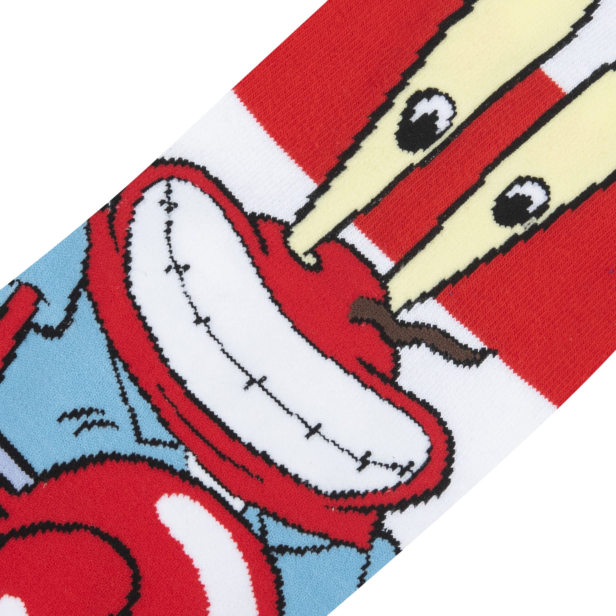 Odd Sox Mr. Krabs Nickelodeon SpongeBob Cartoon Socks - Fun & Cute Novelty Socks for Women (US Size 5-10) - Perfect Gift for SpongeBob Fans, Cosplay & Casual Wear