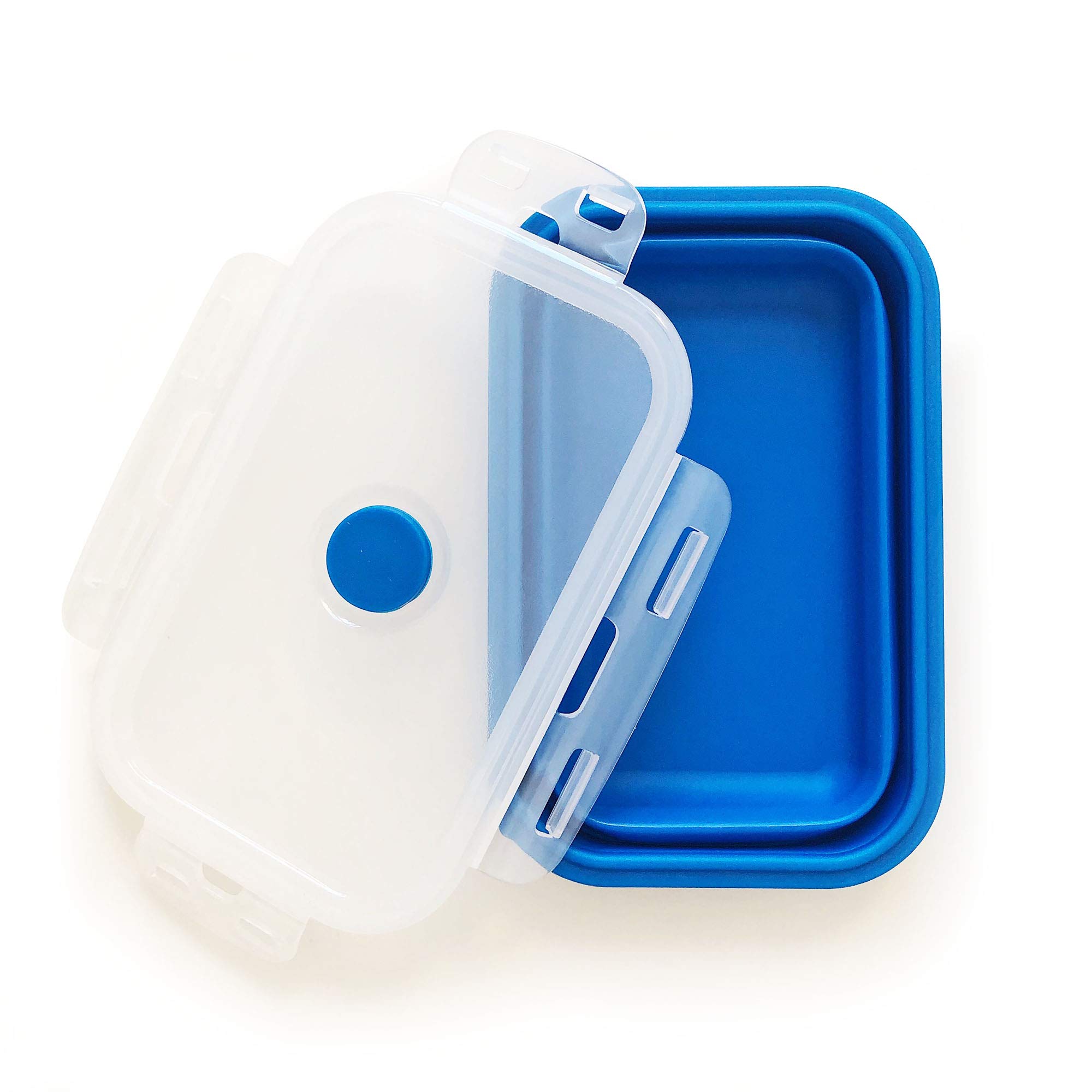 Jean-Patrique 4-Piece Collapsible Silicone Food Storage Containers Set - Airtight, Leak-Proof, BPA-Free, Microwave & Dishwasher Safe - Perfect for Meal Prep, Leftovers & On-the-Go Snacks