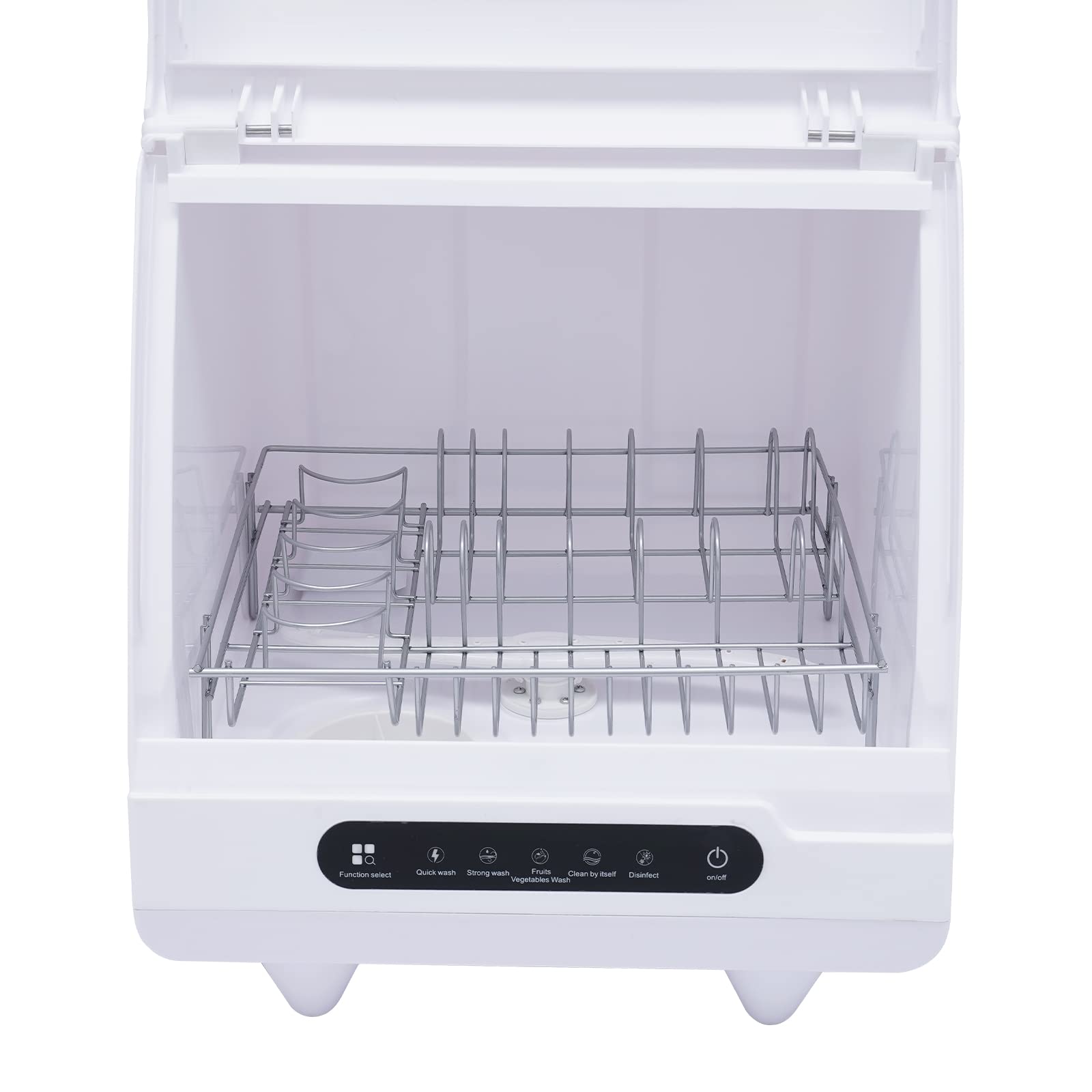 Portable Countertop Dishwasher 1200W 110V - Compact Mini Dishwasher with 5 Wash Programs for Apartments, RVs, Dorms & Small Kitchens | Perfect for Studio Living, Camping & Tiny Homes