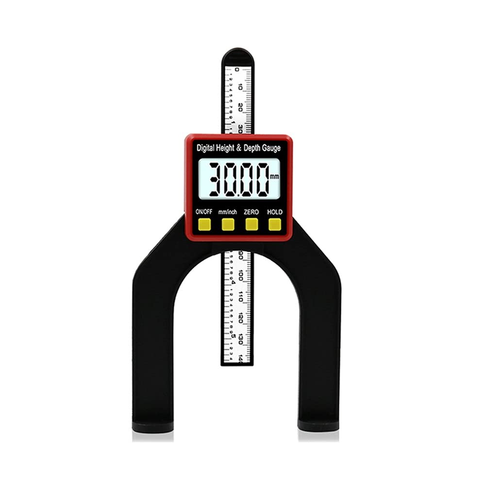 TWDYC Digital Depth Gauge with LCD Display - Magnetic Base Height Caliper for Woodworking, Router Table Setup & Precision Measuring | Perfect for DIY Projects, Carpentry, and Workshop Tools