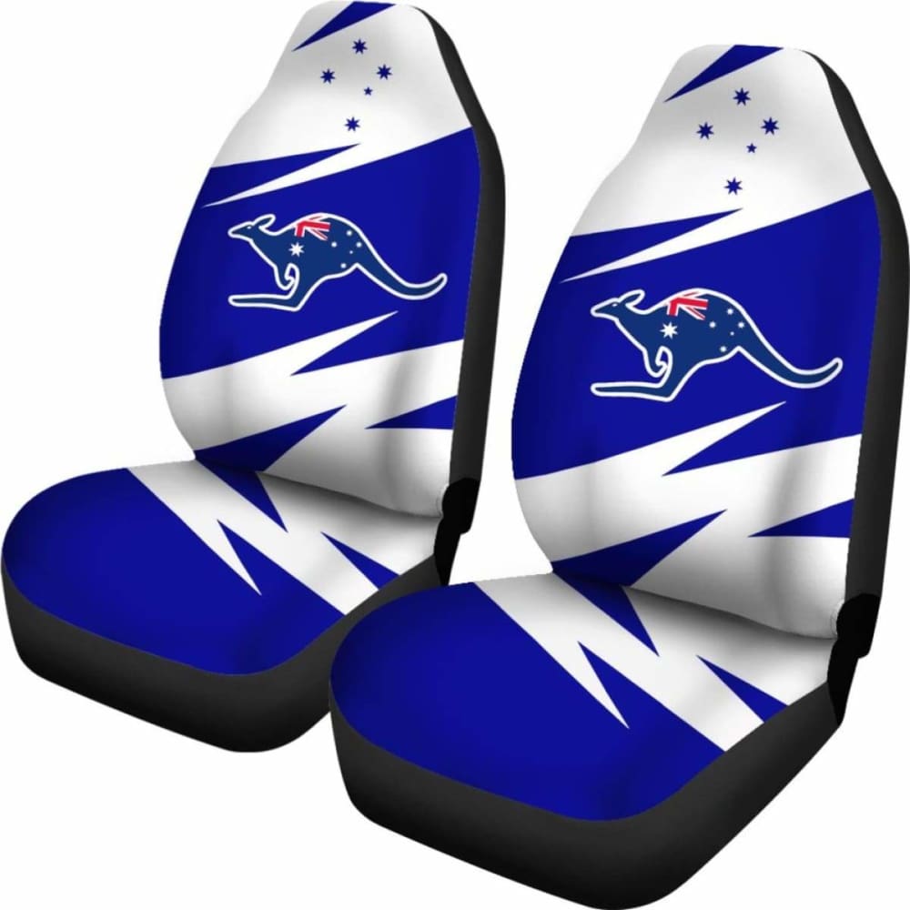 Premium Australia Flag Kangaroo Car Seat Covers - Universal Fit for Most Vehicles (5-Piece Set) - Durable & Stylish Protection for Cars, Trucks & SUVs - Perfect for Road Trips, Travel & Daily Commute