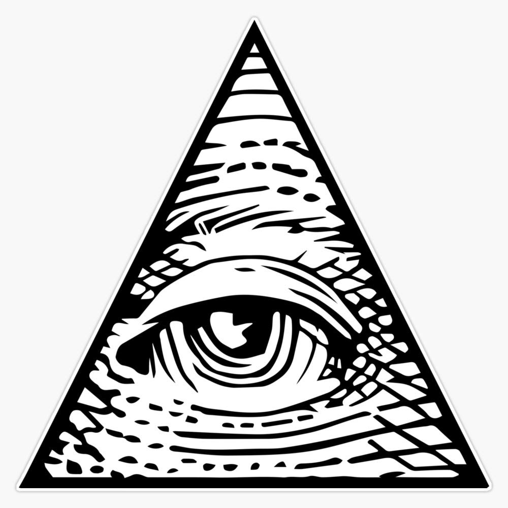 Eye of Providence Sticker - Waterproof Vinyl Decal for Cars, Laptops & Windows - 5 Inch Illuminati Symbol Bumper Sticker - Perfect for Conspiracy Theorists & Mystery Lovers
