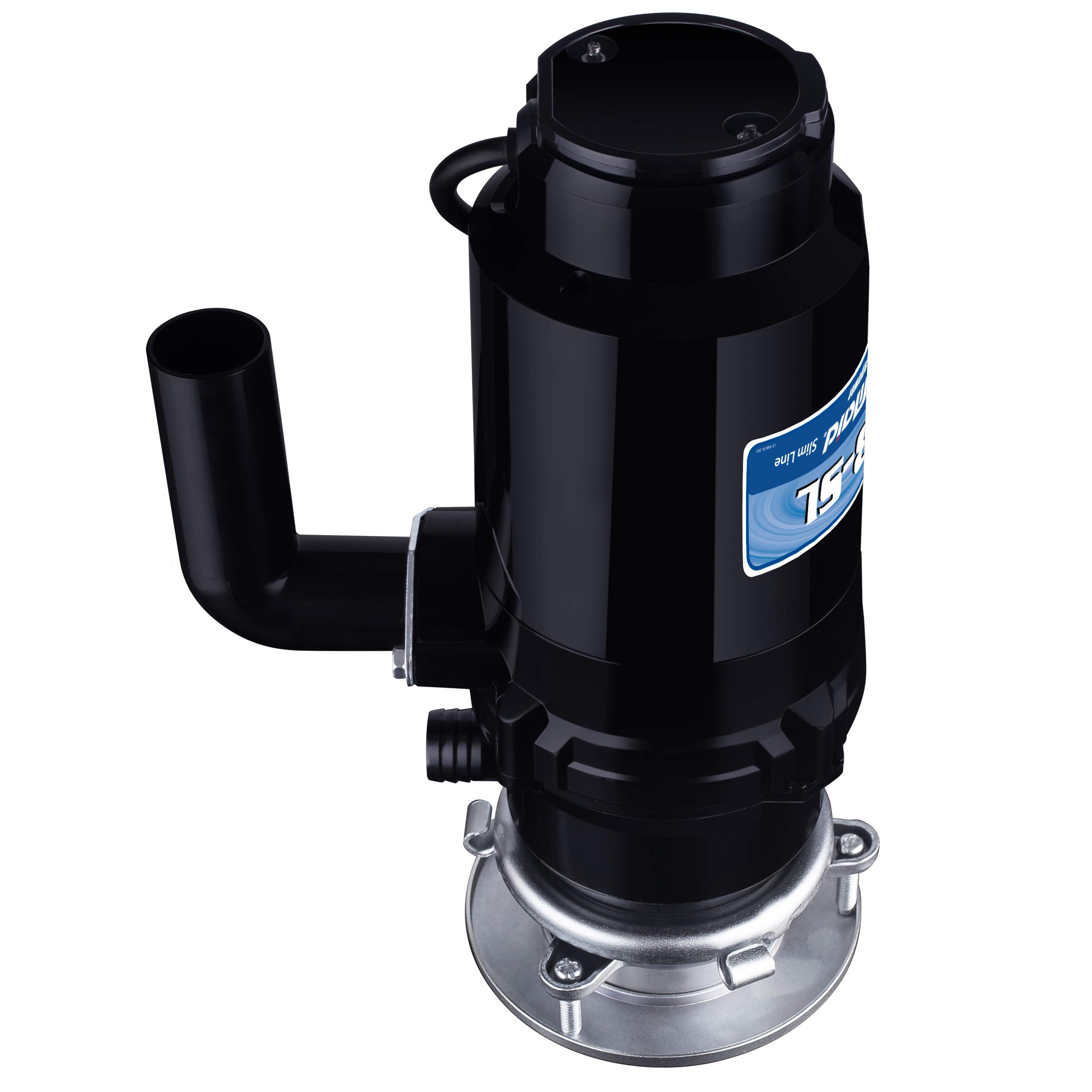 Waste Maid 10-US-WM-458-SL-3B 3/4 HP Slim Line Garbage Disposal - Anti-Jam Stainless Steel Food Waste Grinder System, Black - Perfect for Kitchen Sink Waste Disposal & Septic Systems