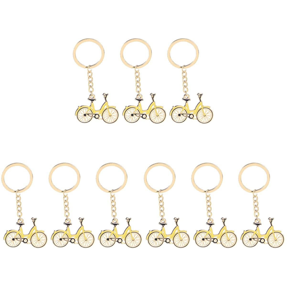BESTOYARD 3-Piece Cartoon Keychain Set - Durable Bike Keychains, Pendant Key Rings, Hanging Accessories for Bikes, Bags, and Backpacks