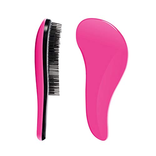 Pain-Free Detangling Hair Brush for Women & Kids - Tangle-Free Styling for All Hair Types (Red) | Perfect for Wet, Dry, and Curly Hair Care Routine