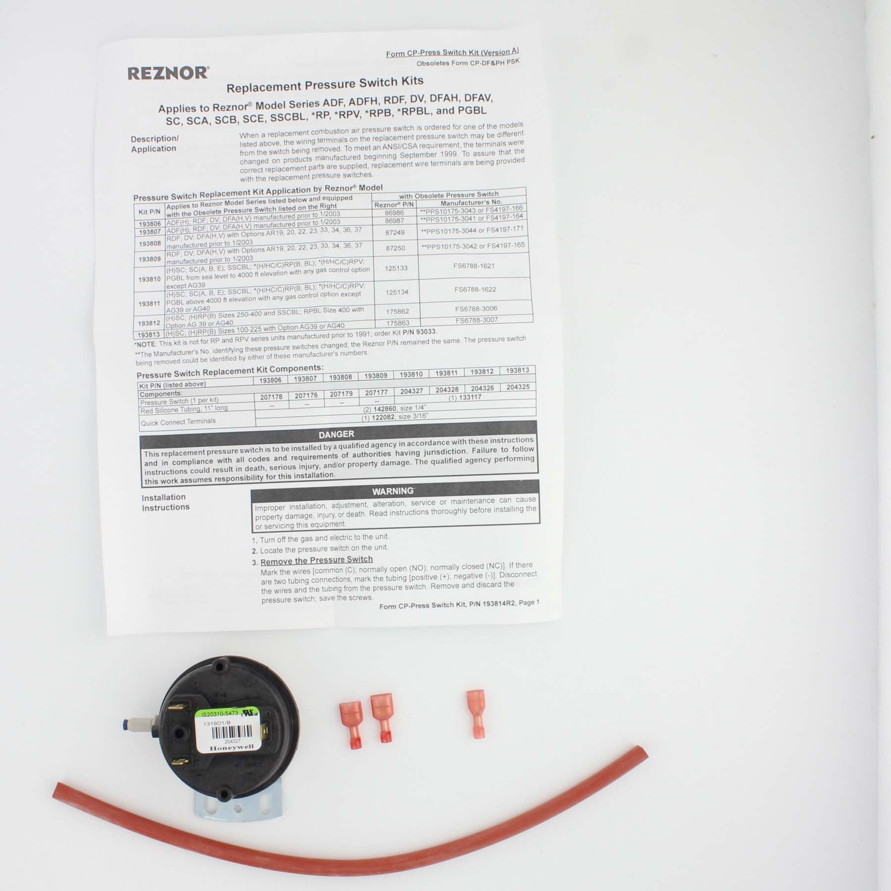 Air Proving Switch in Enclosure - High-Quality Pressure Sensor for HVAC Systems & Industrial Applications