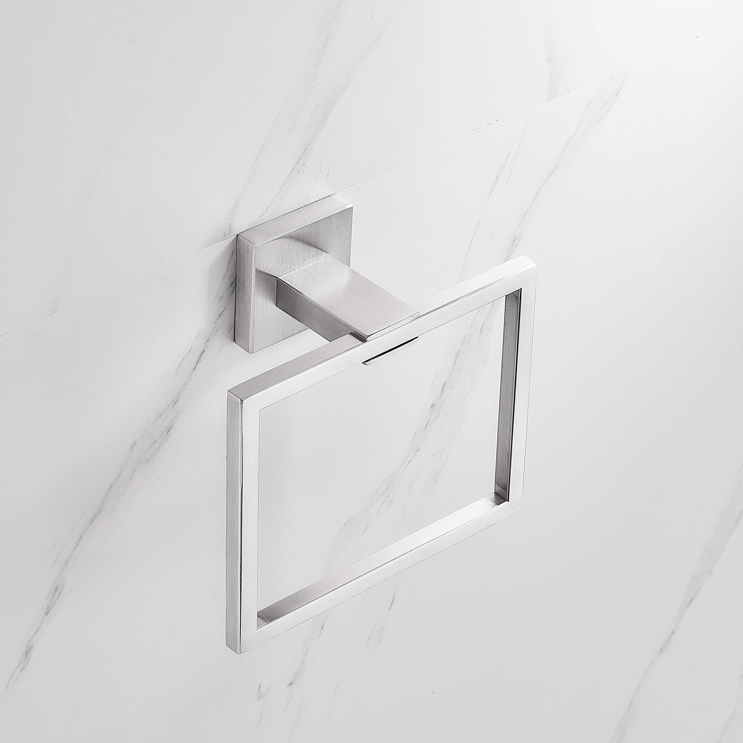 Stainless Steel Towel Ring Holder - Brushed Nickel for Bathroom Decor