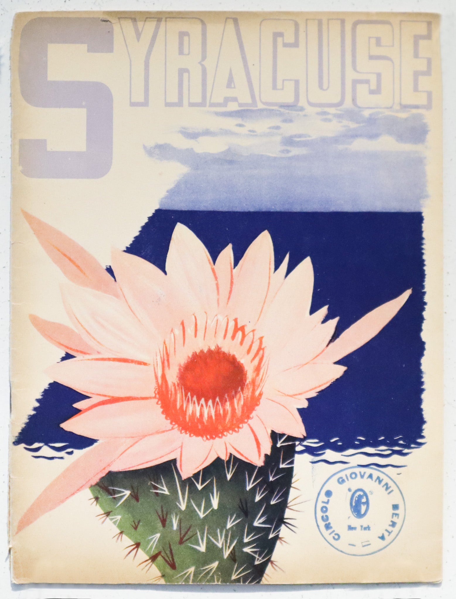 1938 Italian Travel and Tourism Pamphlet of Syracuse - Vintage Sicily Travel Guide for Collectors & History Enthusiasts | Perfect for Home Decor, Gift Giving & Historical Displays