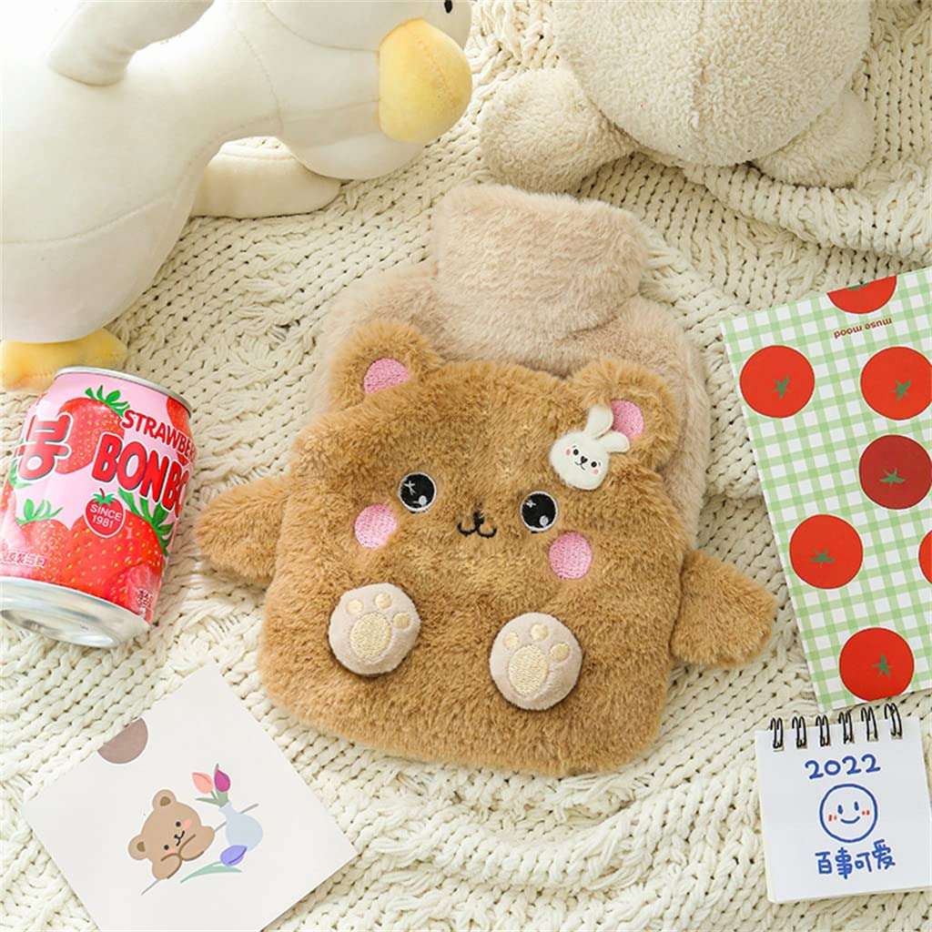 Soft Plush Rabbit Hot Water Bottle - Portable Reusable Hand Warmer with PVC Cover for Winter Warmth | Cute Heat Relief for Women & Kids | Perfect for Home, Office & Travel (Color C, One Size)