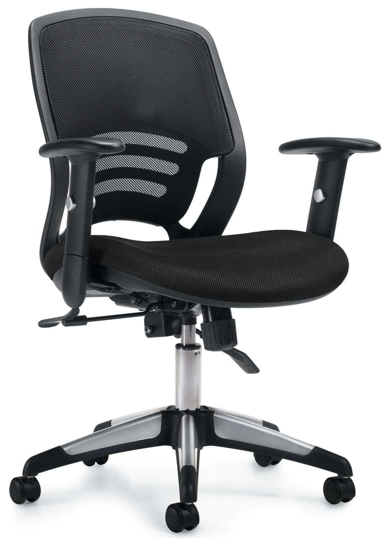 Ergonomic Mesh Back Office Chair with Adjustable Height and Lumbar Support - OTG11686B - Perfect for Home Office, Workstation, and Conference Room Use