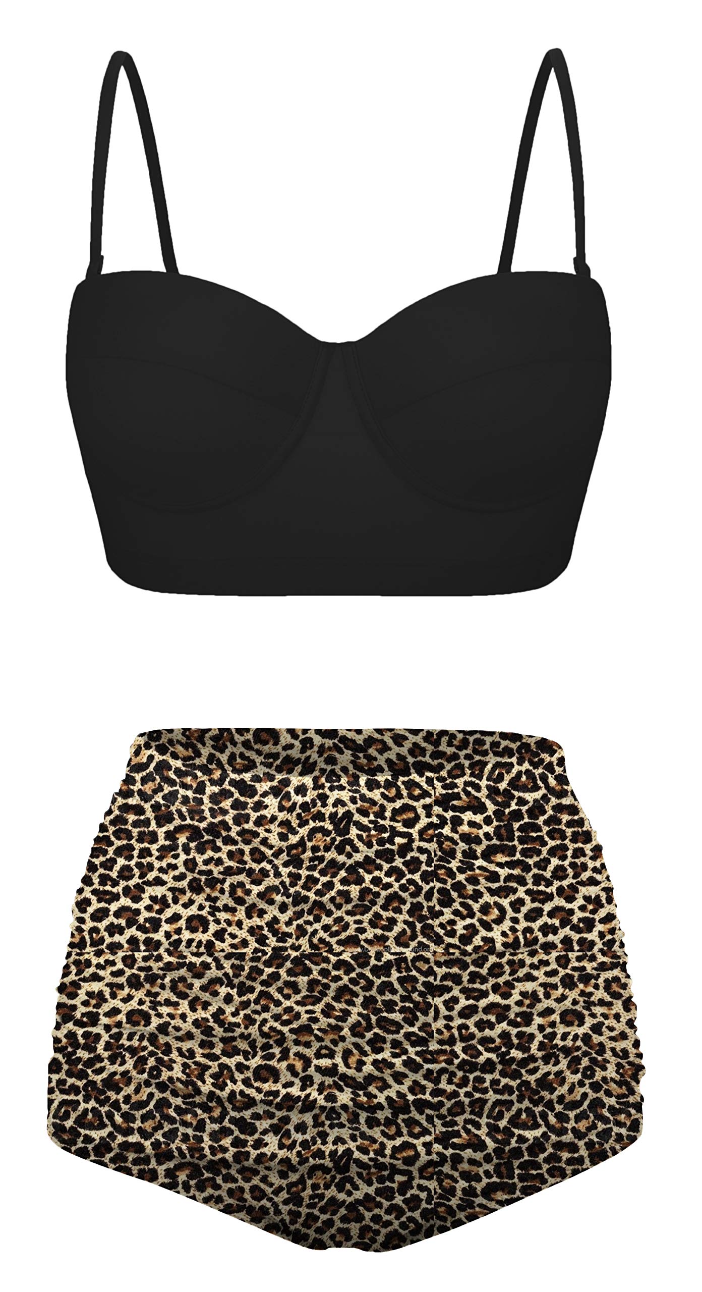 Angerella Women's Vintage Polka Dot High Waisted Bikini Set - Retro Swimwear for Beach, Pool & Summer Vacations
