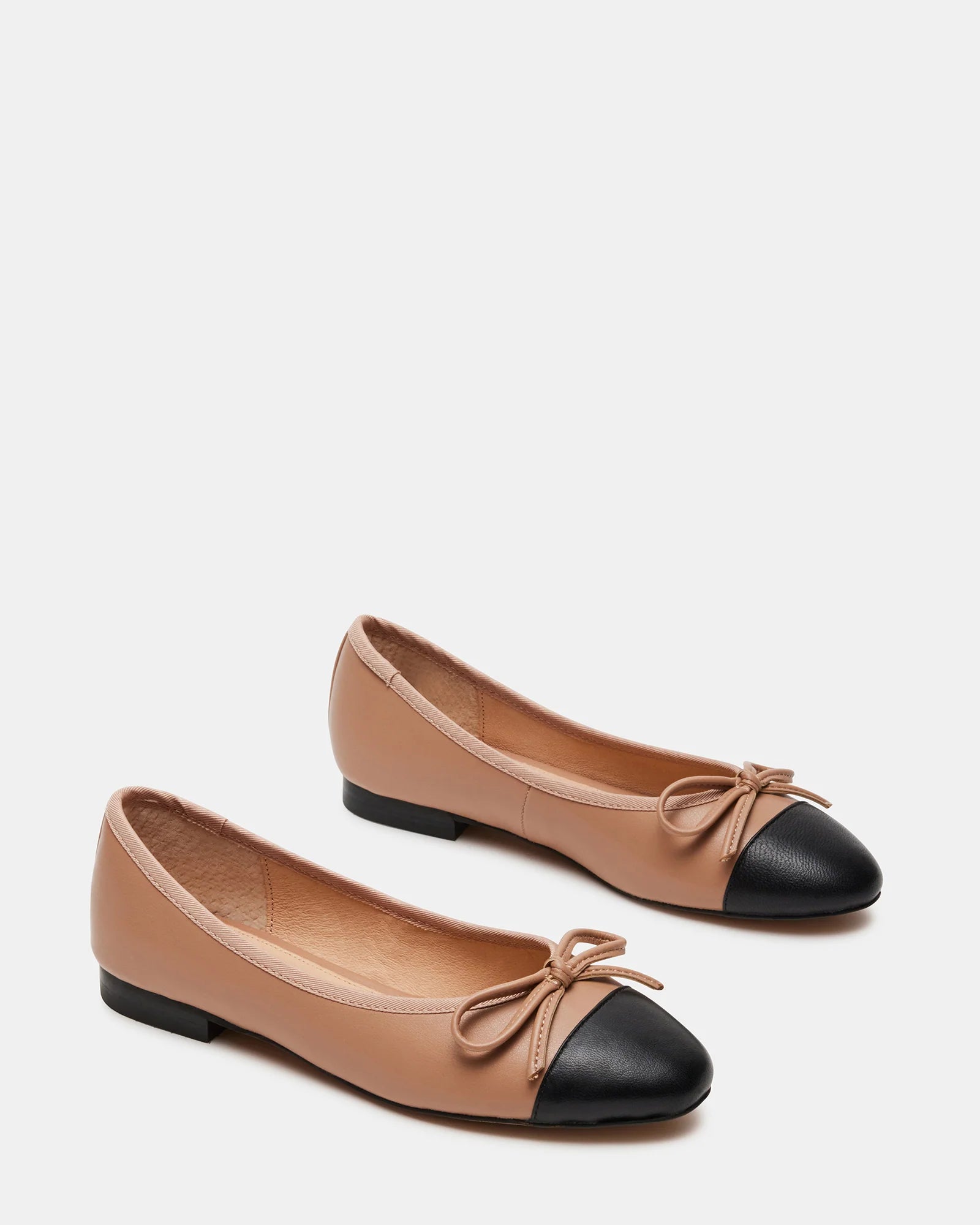 Ellison Women's Comfortable Ballet Flats - Natural Leather Slip-On Shoes for Casual Wear, Office & Travel