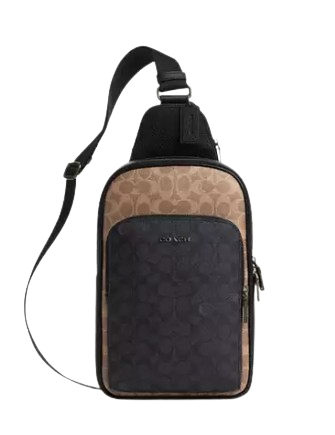 Coach Ethan Pack In Blocked Signature Canvas Crossbody Bag - Stylish & Durable Designer Handbag for Women, Perfect for Work, Travel & Everyday Use