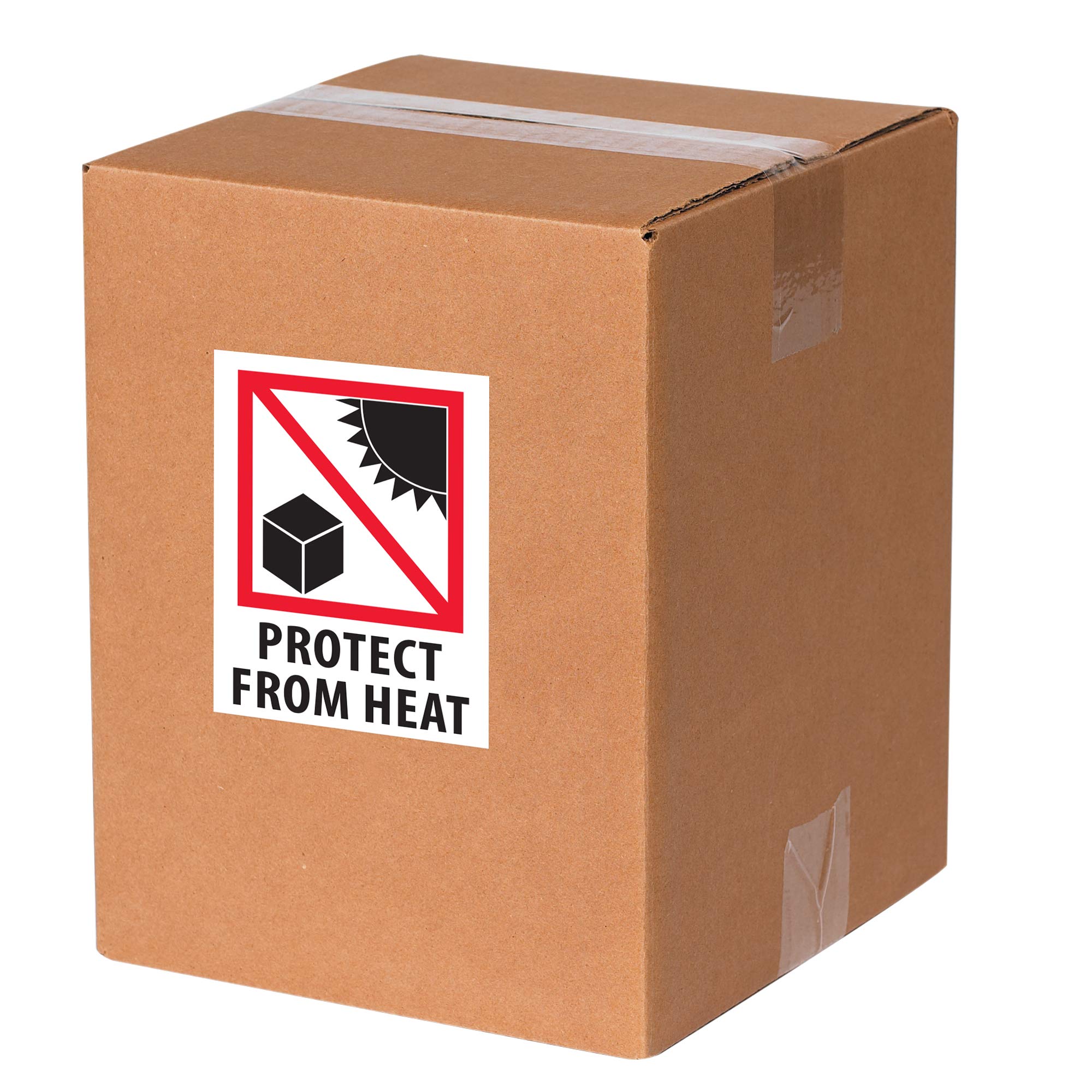 Fast Tape Logic® 2000 Labels (4 Rolls of 500) - 3' x 4' Heat-Resistant Shipping Labels in Red, White & Black - Perfect for Warehouse, Logistics & Package Protection