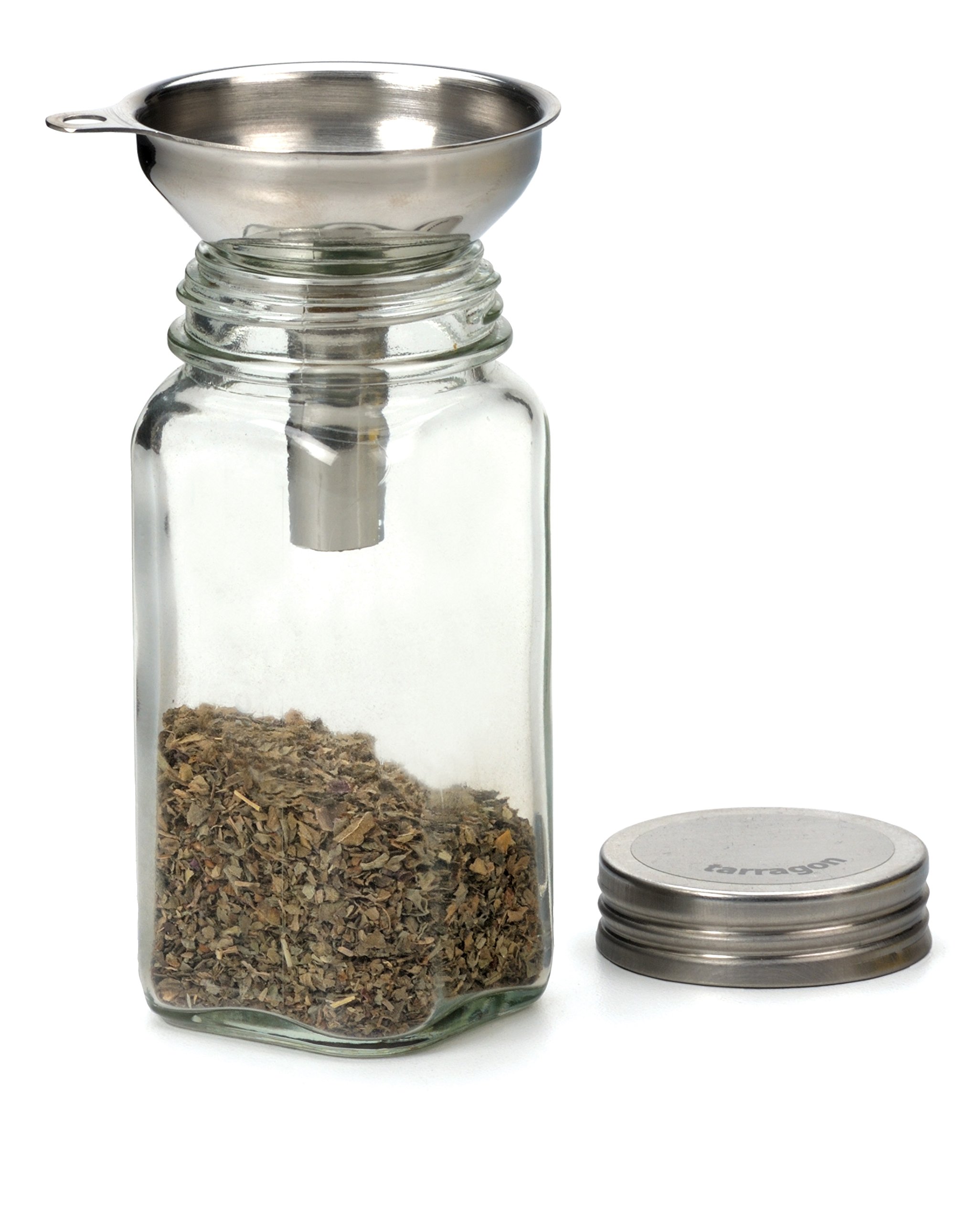 Premium Stainless Steel Kitchen Funnel for Narrow Jars & Bottles - Durable Food-Grade Metal Filling Funnel - Perfect for Home Brewing, Oil Transfer, and DIY Liquor Making (1-Pack)