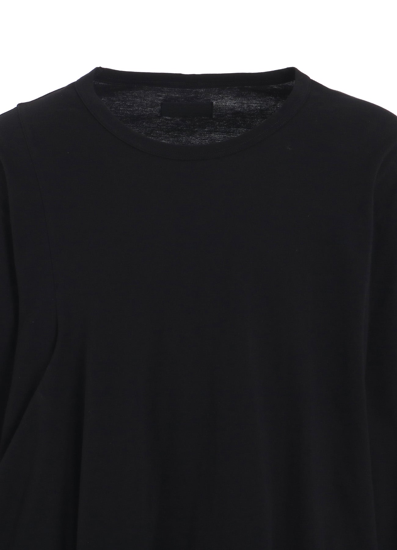 Soft Cotton Jersey Fabric Long Sleeve Draped T-Shirt for Women - Comfortable Casual Wear for Everyday Outfits & Layering