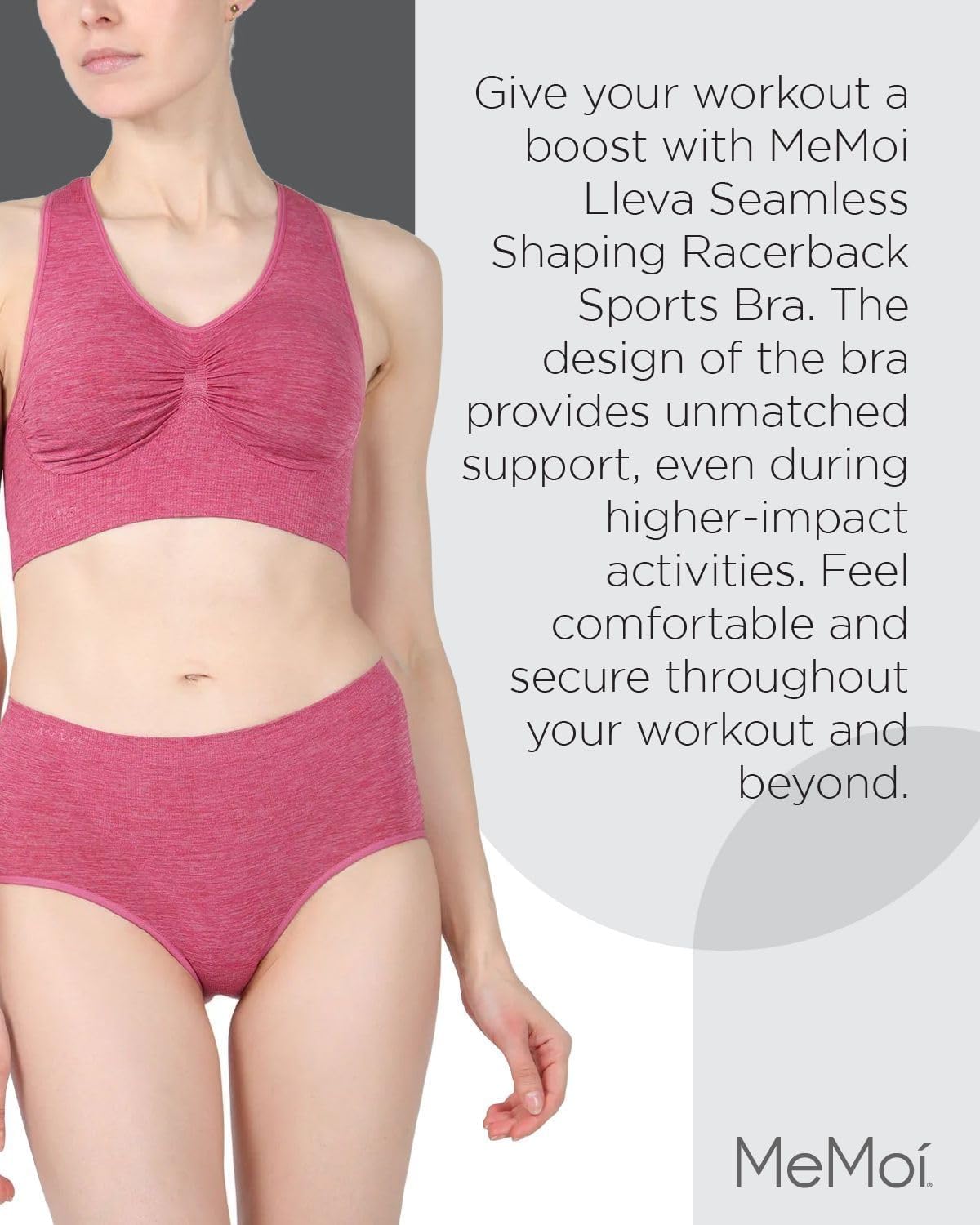 SlimMe Racerback Sports Bras for Women - Seamless Comfortable Compression Workout Bra - Sizes Small to Q2 - Perfect for Yoga, Running & Gym Fitness Activities