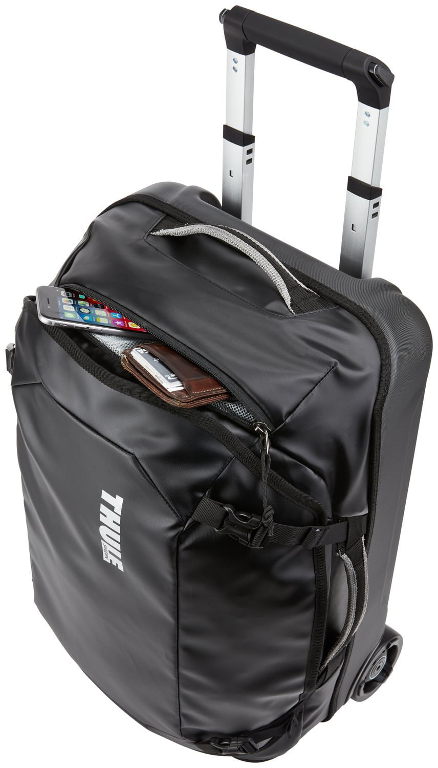 Thule Chasm 40L Wheeled Duffel Bag - Black | Carry-On Luggage for Travel, Gym & Outdoor Adventures | Durable & Spacious Duffel with Wheels