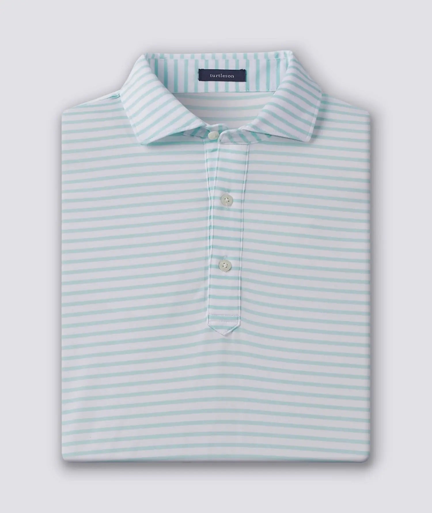 GUS Stripe Performance Polo Shirt for Men - Moisture Wicking, Breathable & Comfortable - Perfect for Golf, Tennis & Casual Wear