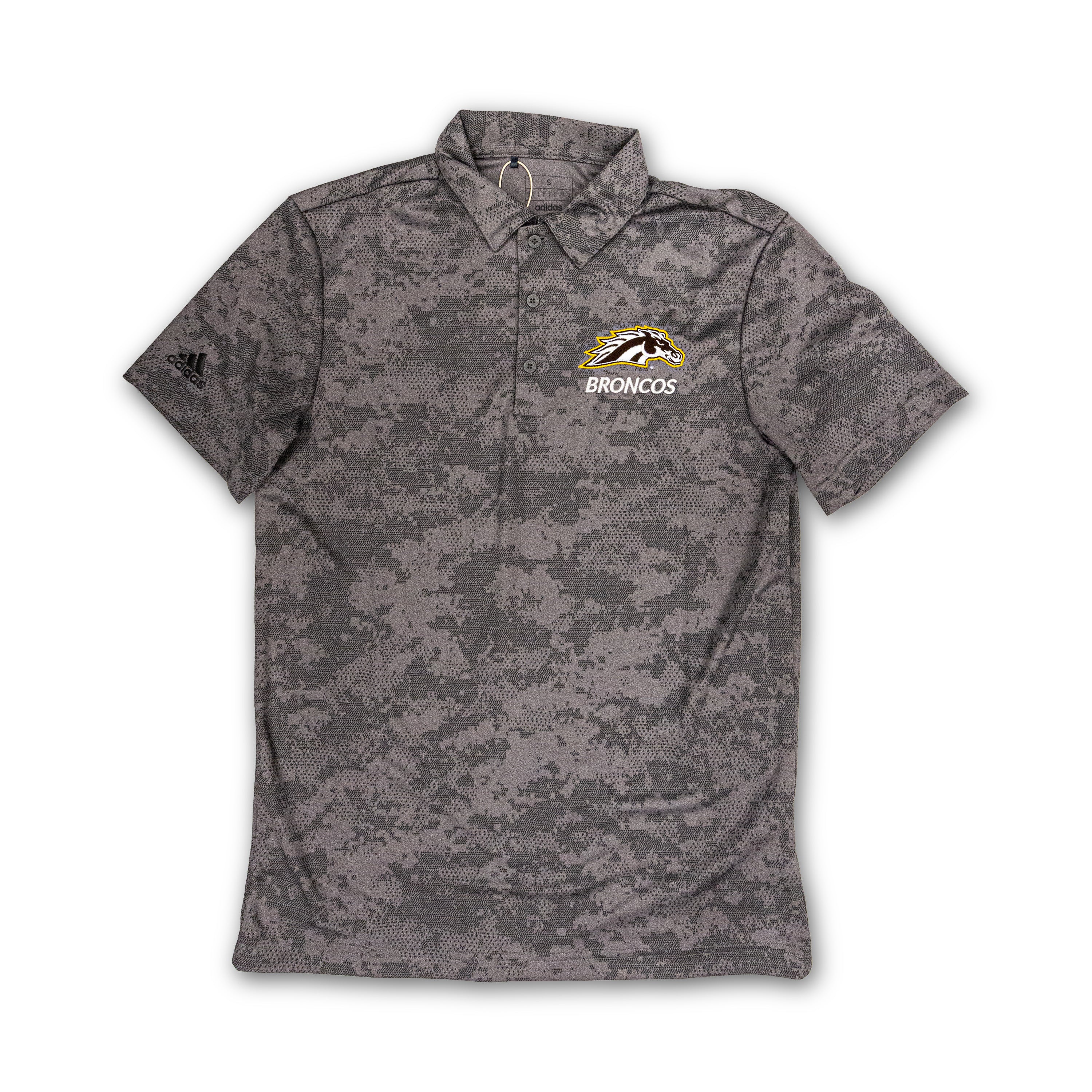Adidas WMU Broncos Men's Performance Polo Shirt - Breathable, Moisture-Wicking for Golf, Casual Wear & Fan Apparel