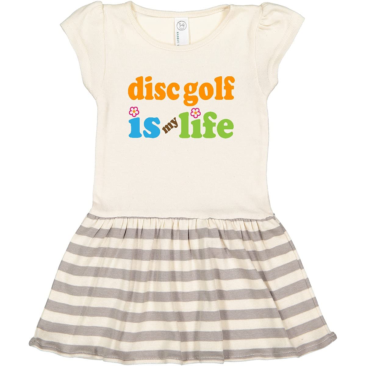 Inktastic Disc Golf is My Life Toddler Dress - Cute & Comfortable Cotton Dress for Toddler Girls - Perfect for Playtime, Outdoor Activities & Casual Wear
