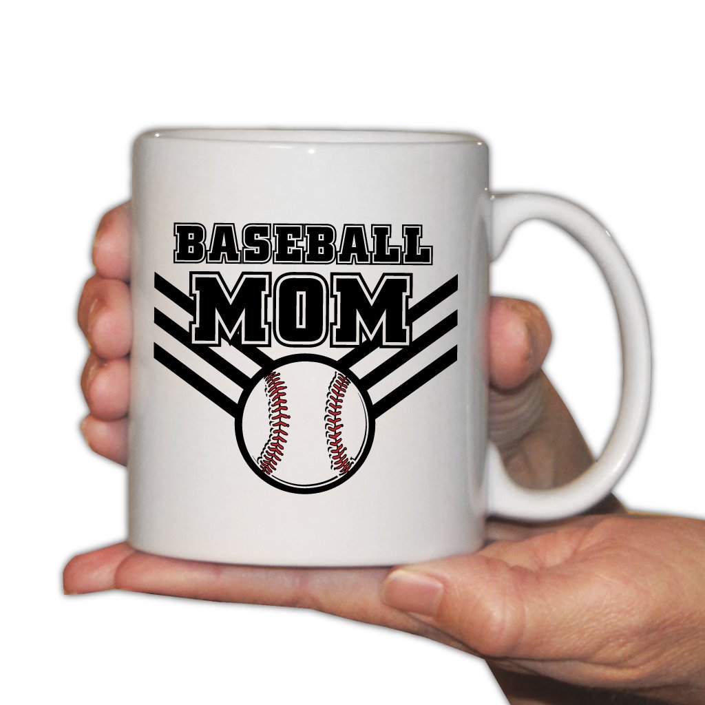 VictoryStore 15oz Ceramic Coffee Mug - Baseball Mom Gift, Insulated Tea Cup for Hot & Cold Drinks - Perfect for Home, Office, and Sports Events