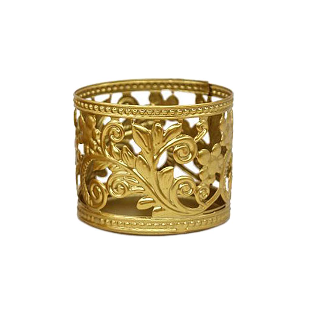 Baoblaze Geometric Iron Tealight Candle Holder - Hollowed Carved Design for Wedding, Home Decor, and Tabletop Centerpiece - Perfect for Romantic Dinners, Parties, and Holiday Decorations (Style4)