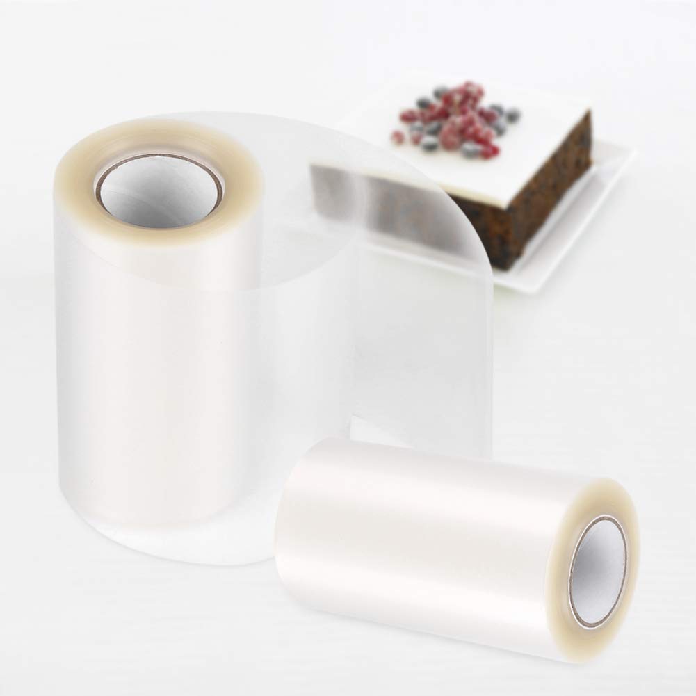 Clear Cake Collar Bands (10cm x 10m) - Transparent Cake Ring Liners for Chocolate Mousse, Baking & Cake Decorating - Perfect for Professional Chefs & Home Bakers