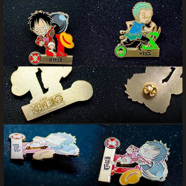 One Piece Whole Cake Island Anime Metal Badge Collection - Random Character Blind Box for Fans, Collectors & Gift Giving