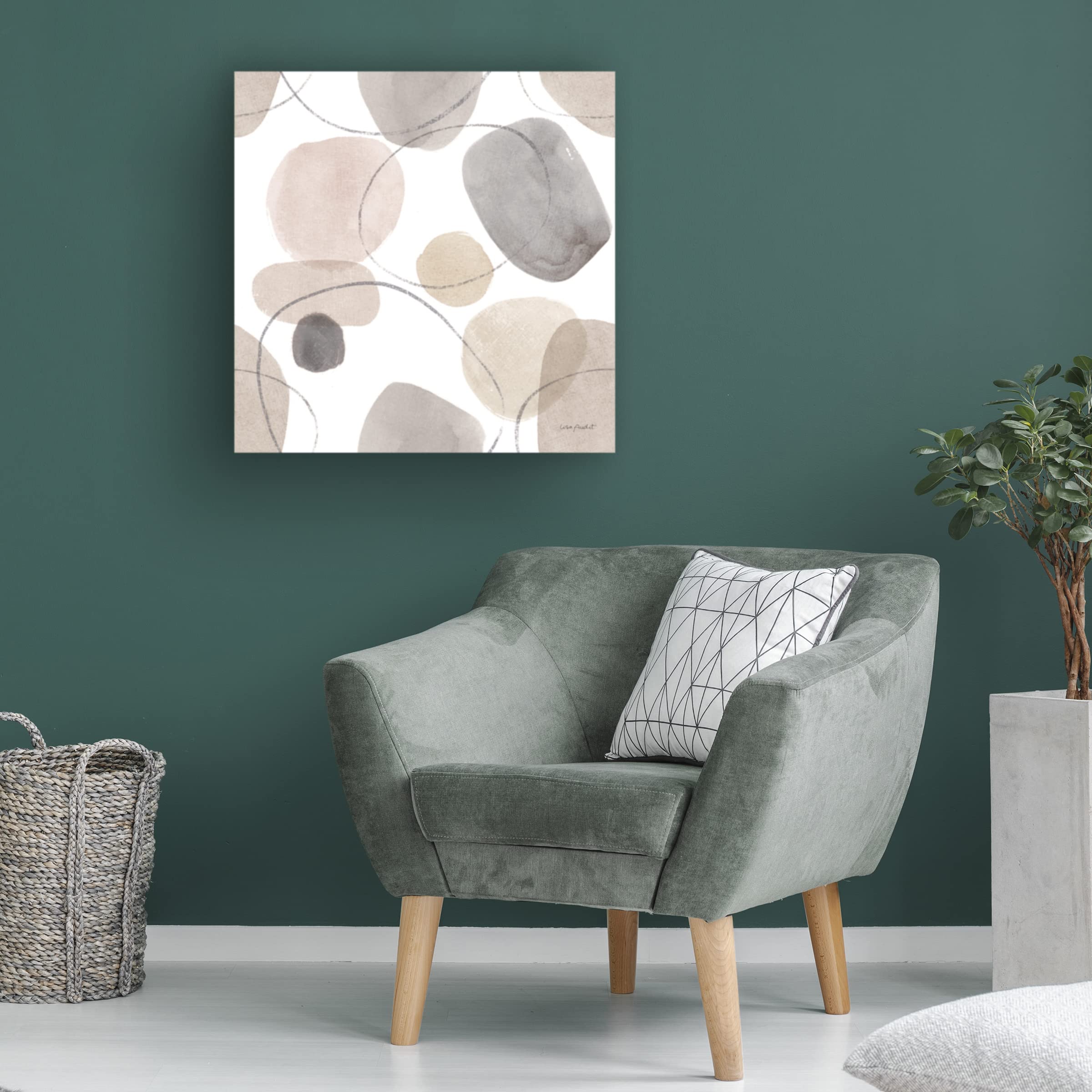 Trademark Fine Art 'Think Neutral 14' Canvas Wall Art by Lisa Audit - Modern Abstract Painting for Living Room, Bedroom & Office Decor