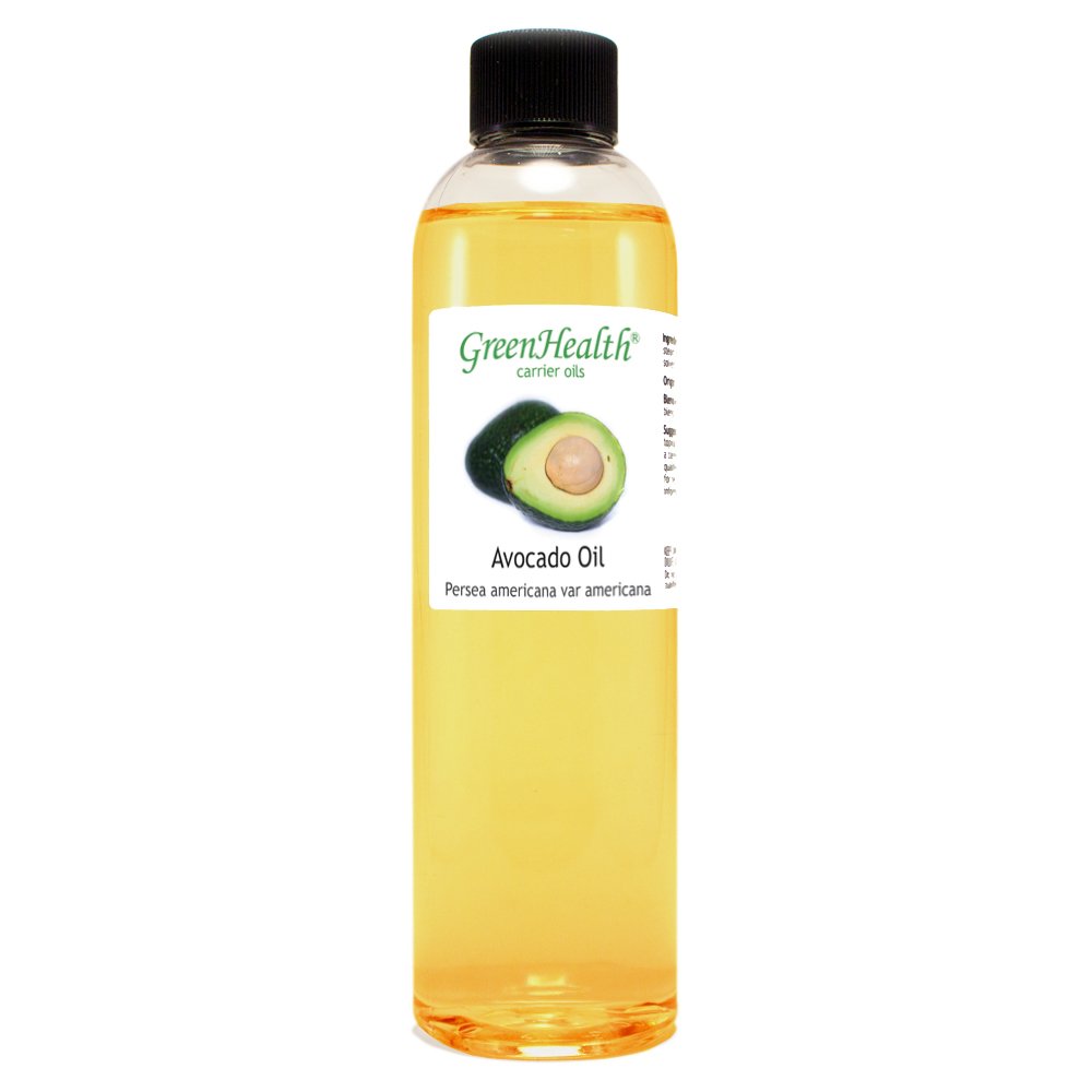 100% Pure Avocado Oil - 8 fl oz (237ml) Carrier Oil for Skin & Hair Care - Cold Pressed, Unrefined - Plastic Bottle with Cap - Perfect for Massage, DIY Beauty & Cooking