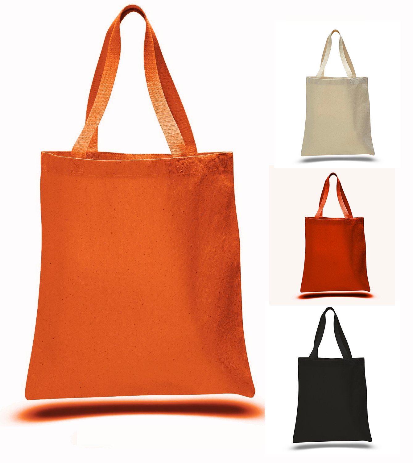 **Durable Canvas Tote Bag for Halloween Trick or Treat, Beach, Travel, School, Books & Diapers - 10 Pack, Black - Perfect for Shopping, Groceries & Everyday Use**