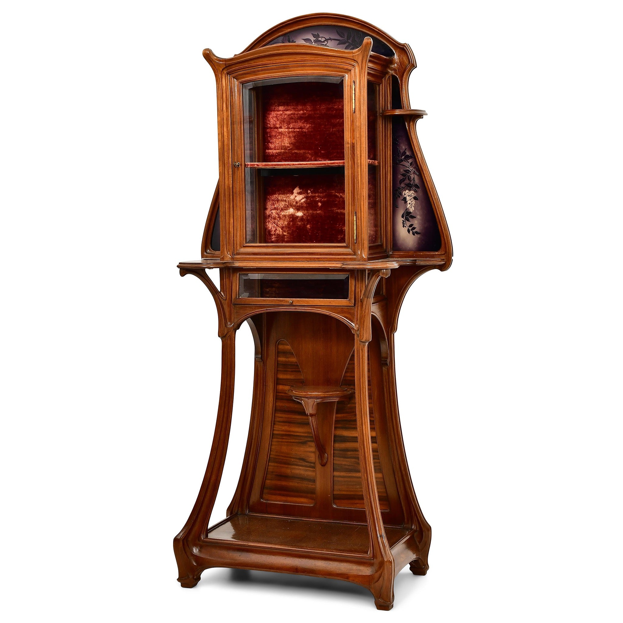Jacques Grüber Vitrine - Exquisite Art Nouveau Display Cabinet for Home & Office Decor | Perfect for Showcasing Collectibles, Antiques & Fine China