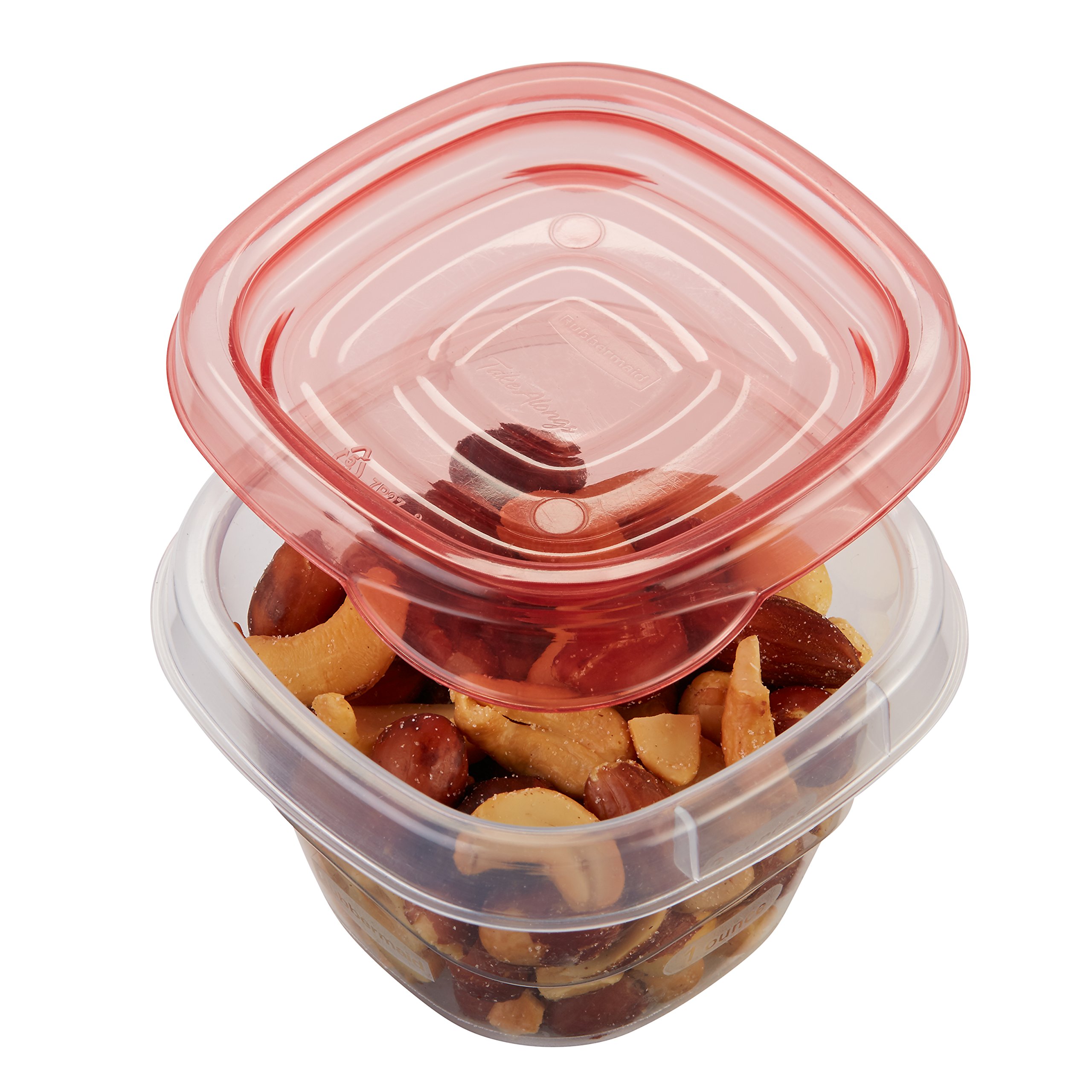 Rubbermaid Mini Food Storage Containers 0.5 Cup (6 Pack) - Airtight BPA-Free Plastic Meal Prep Containers for Lunch, Snacks, Leftovers & Kitchen Organization