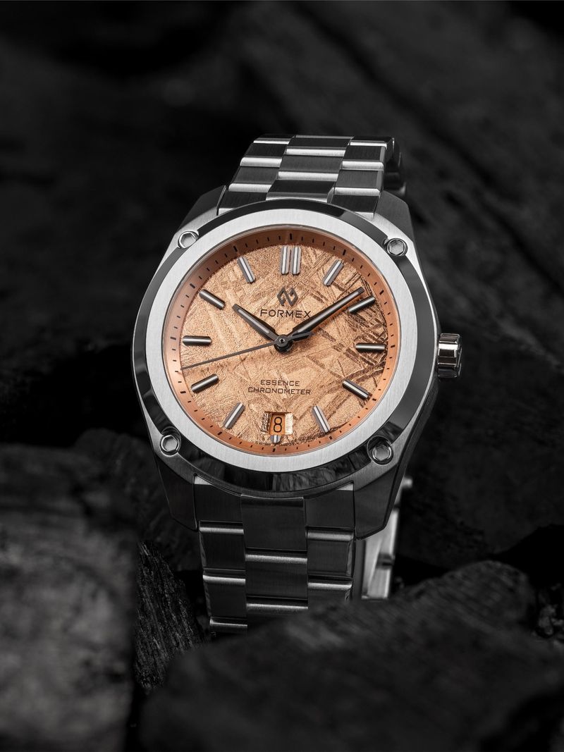 Formex Essence ThirtyNine Chronometer Watch - COSC Certified Swiss Automatic Movement, Space Gold & Steel Special Edition - Luxury Timepiece for Men, Perfect for Business, Gifting & Special Occasions