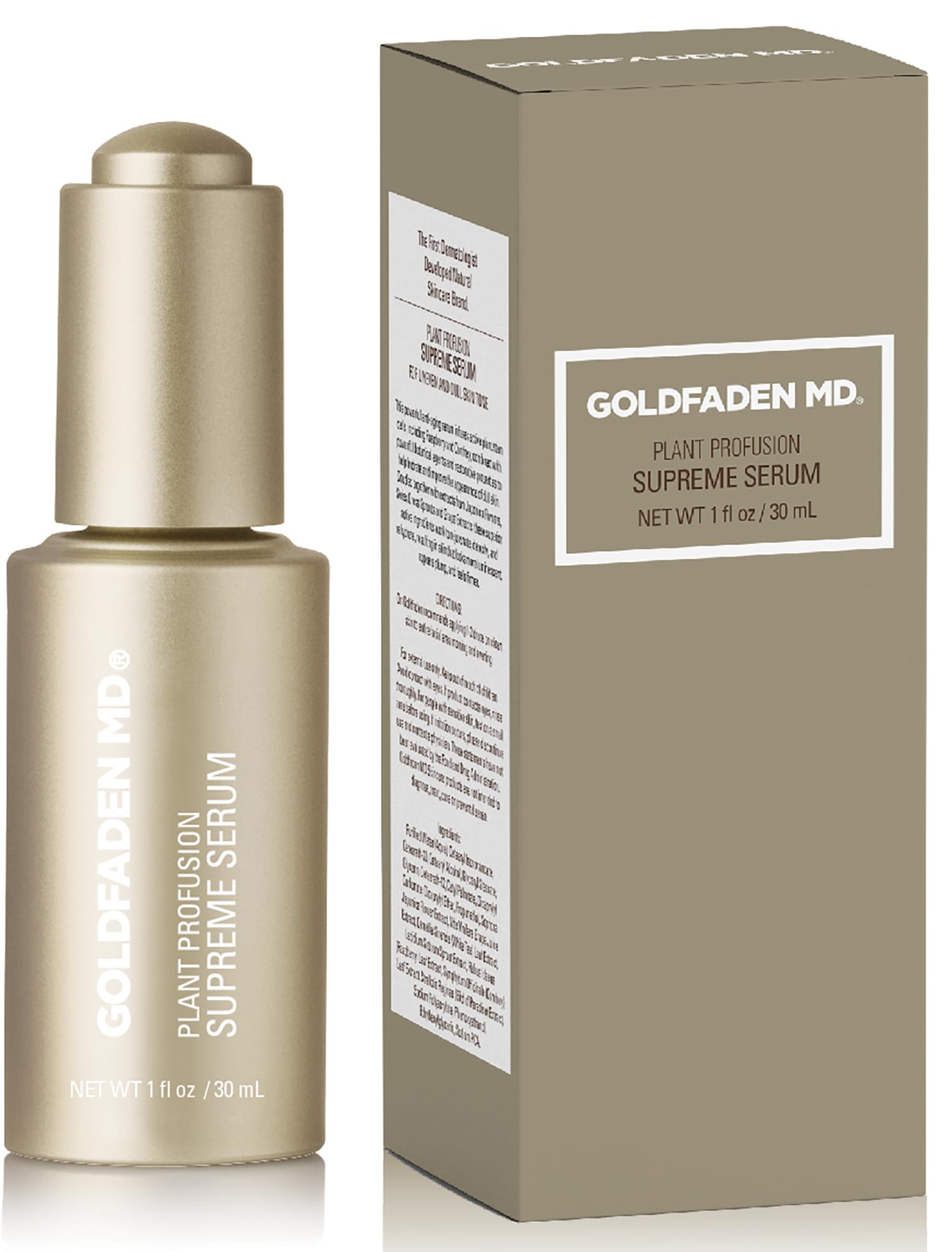 Goldfaden MD Plant Profusion Supreme Serum - 1 oz Anti-Aging Face Serum with Natural Botanicals | Hydrates & Brightens Skin | Perfect for Daily Skincare Routine & Nighttime Regimen