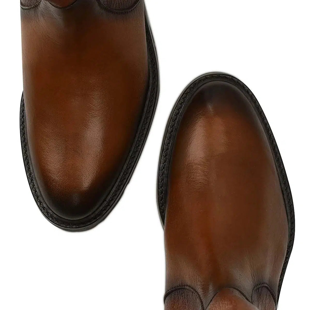 Franco Cuadra Women's Brown Casual Leather Riding Boots - Comfortable & Stylish for Horseback Riding, Motorcycle & Everyday Wear