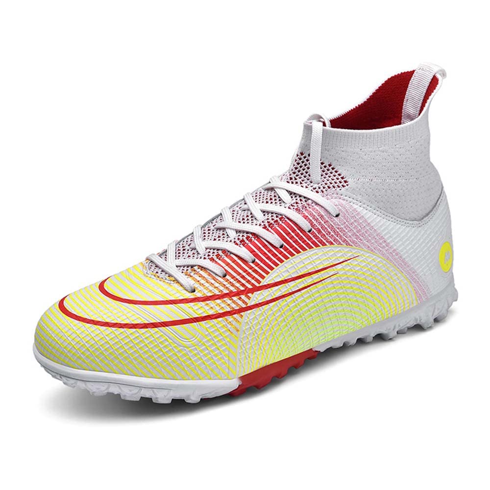HESBITEUL Men's Soccer Cleats - Lightweight Football Shoes for Boys & Students with High Grip - Perfect for Indoor & Outdoor Training, Matches, and Casual Wear