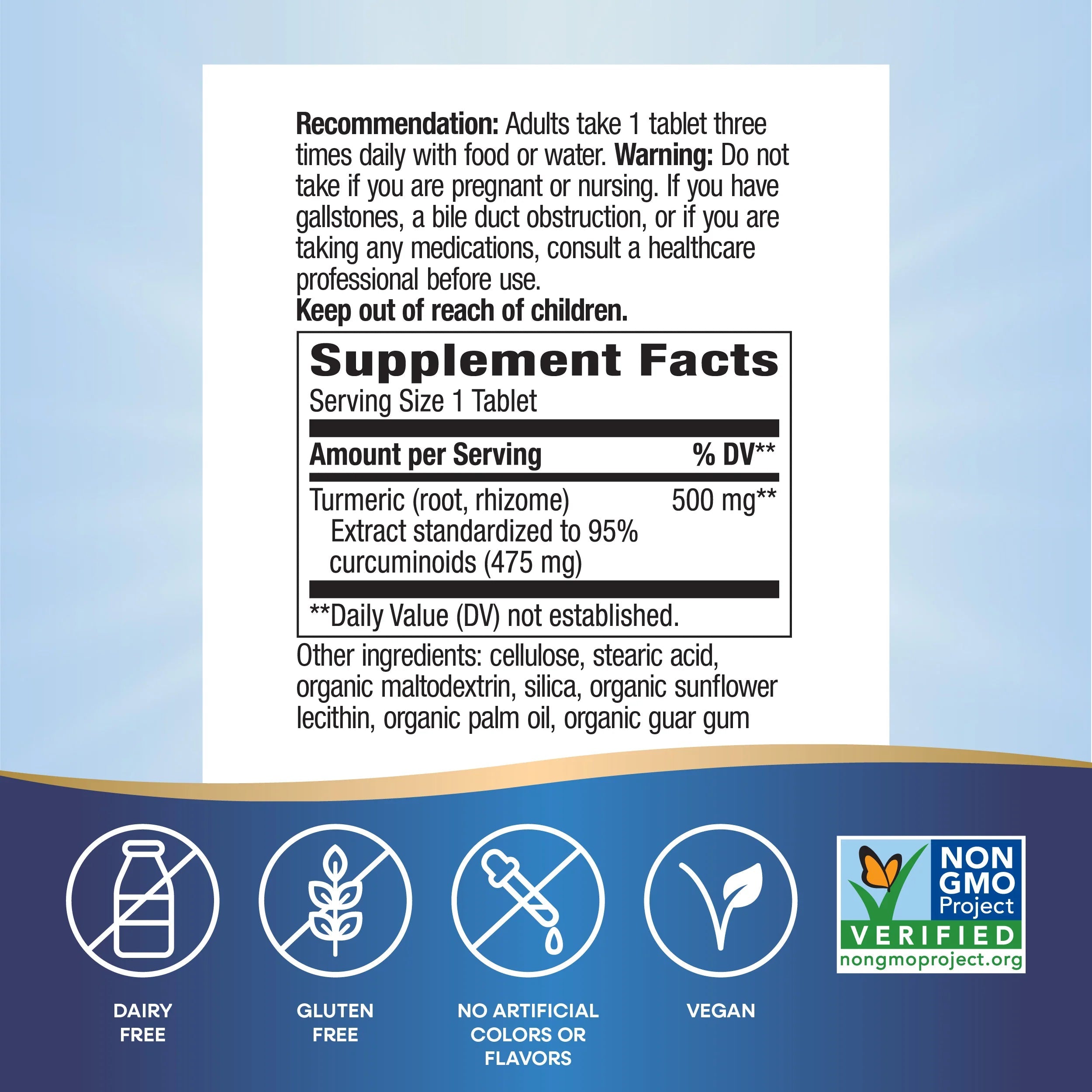 Nature's Way Turmeric Extract Supplement with Curcumin - Supports Joint Health & Inflammation Relief - Perfect for Active Lifestyles & Wellness Routines