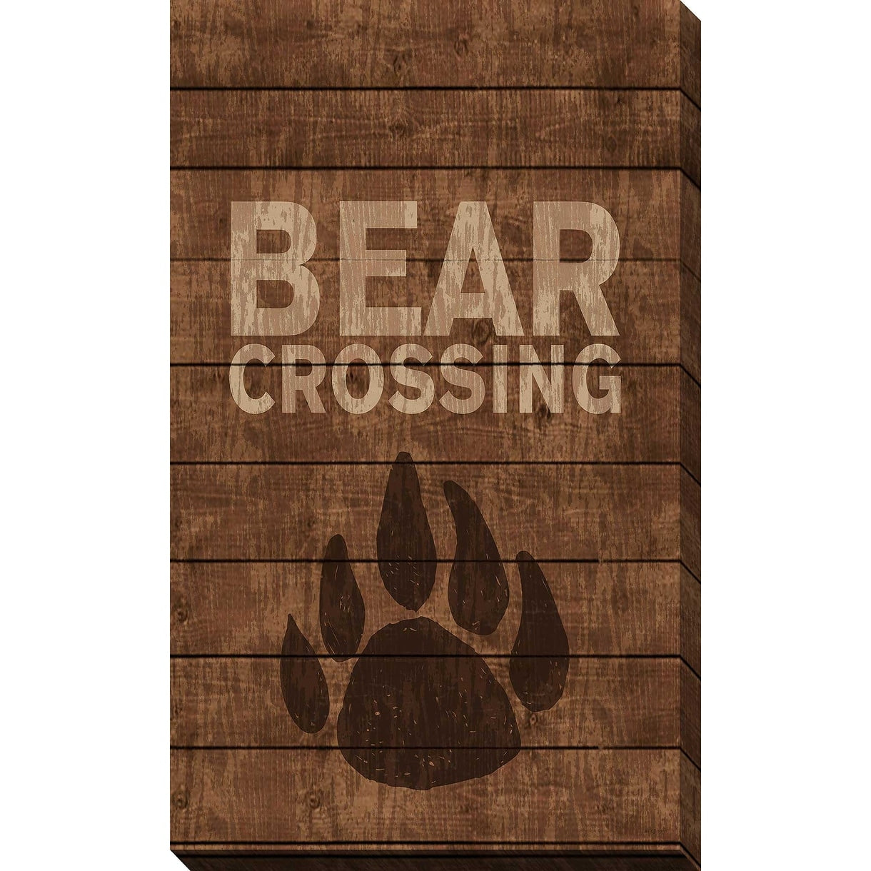 Bear Crossing Print on Canvas - Stunning Wildlife Wall Art for Living Room, Bedroom & Office Decor