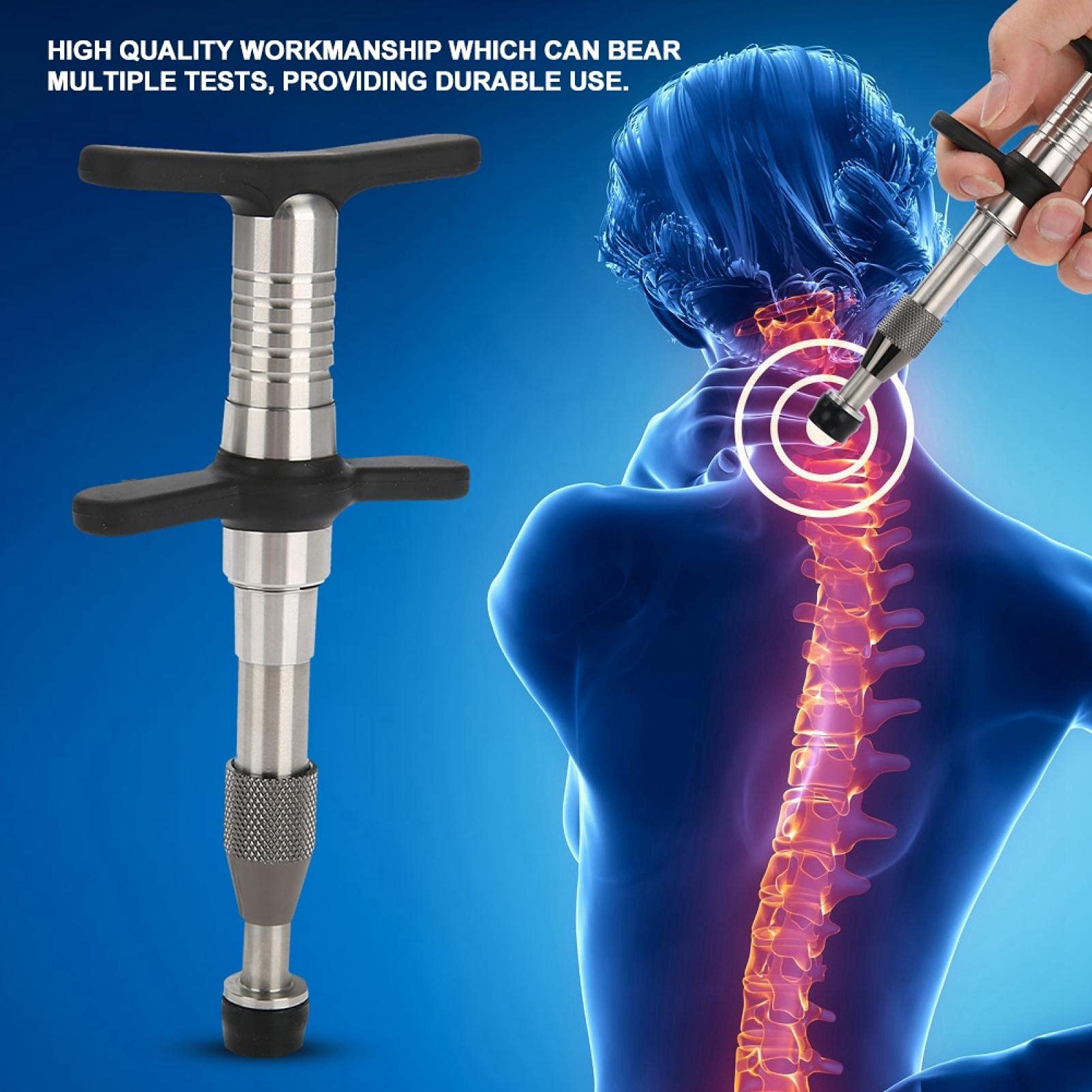 HURRISE Manual Spine Correction Massager - Chiropractic Adjusting Tool for Back Pain Relief & Muscle Relaxation | Perfect for Home Use, Office, and Post-Workout Recovery