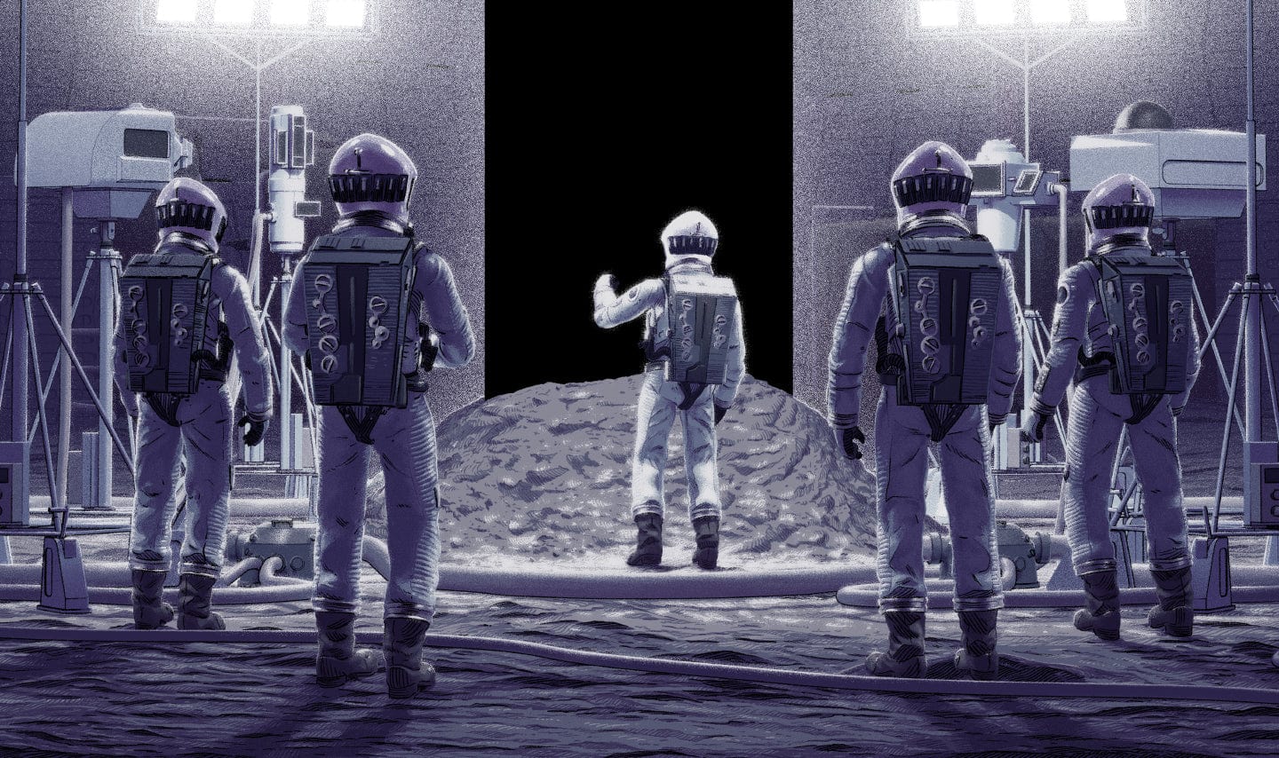 2001: A Space Odyssey TMA-1 Movie Poster - Classic Sci-Fi Film Wall Art for Home Theater & Office Decor