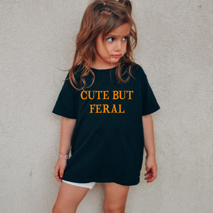 Adorable Yet Wild Halloween Kids T-Shirt - Fun Costume Party Outfit for Boys & Girls