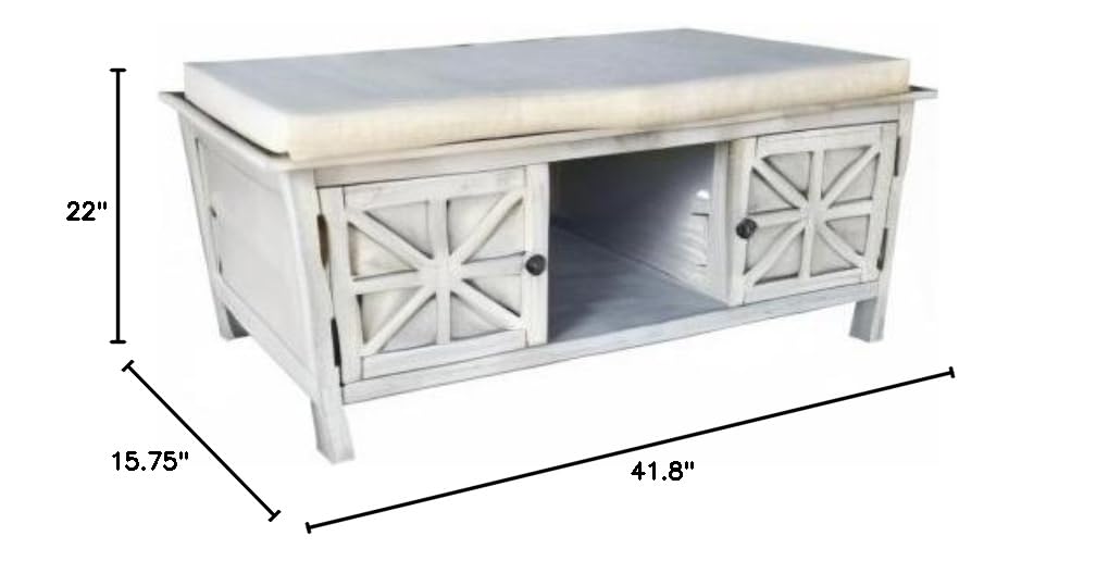Decor Therapy Jimco Accent Furniture - Hazy Days Collection | Stylish Home Decor for Living Room, Bedroom & Office