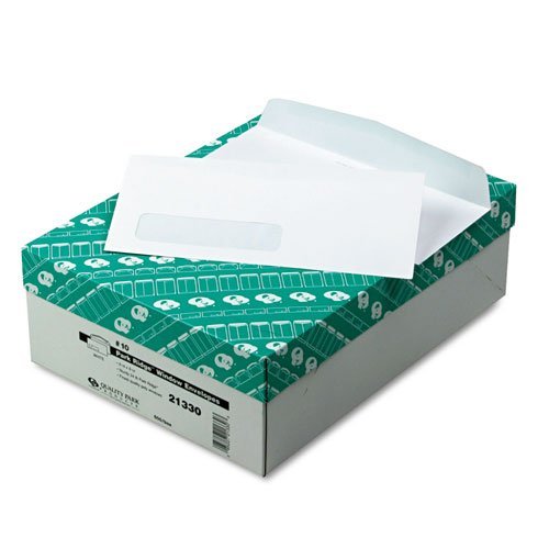 Quality Park Single Window Envelopes - Premium Business Mailing Envelopes for Invoices, Statements & Documents (Pack of 100) - Perfect for Office, Mailing & Business Correspondence
