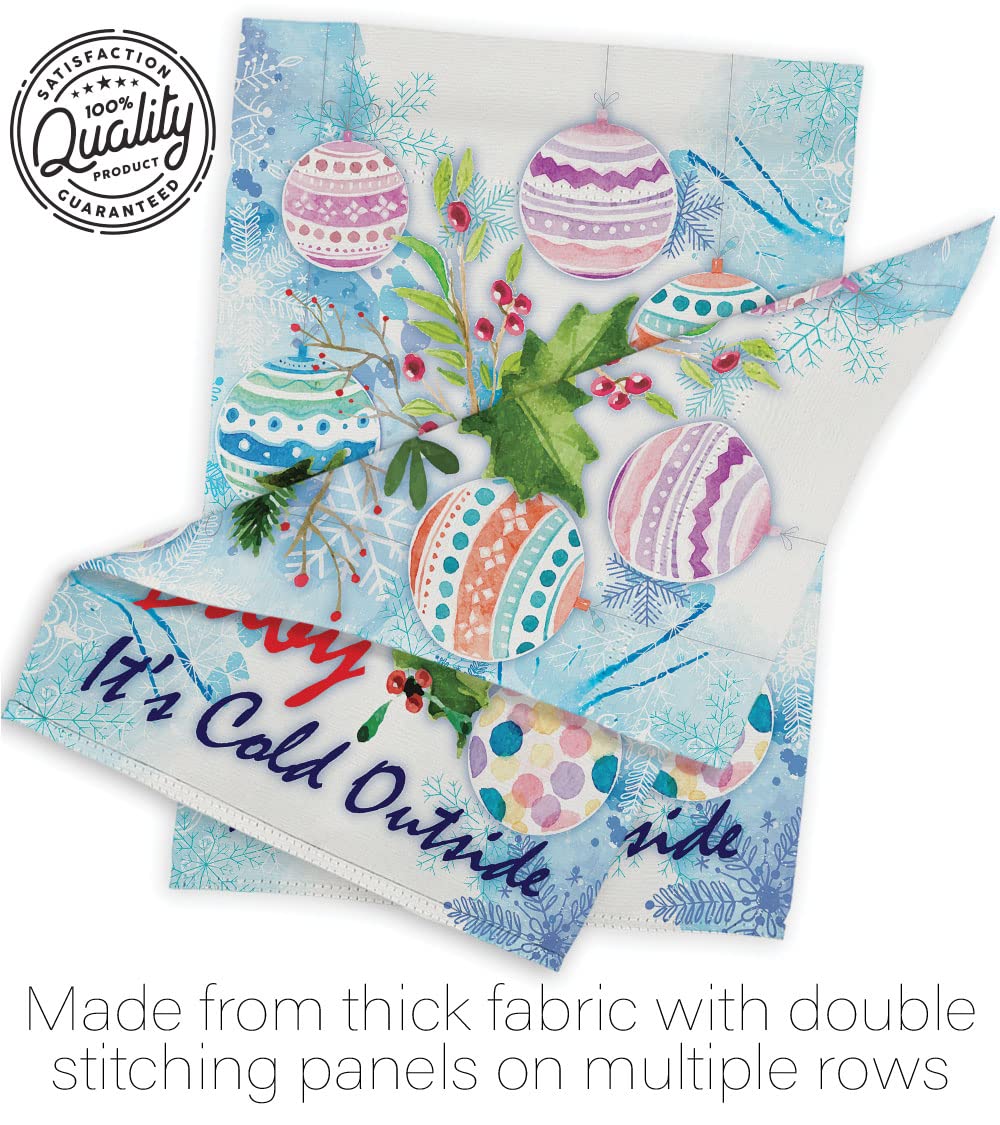 Winter Wonderland House Flag Set 28x40