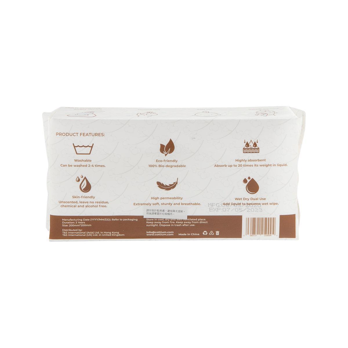 COTTIUM Soft Eco-Friendly Facial Tissues (80 Count) - Hypoallergenic & Gentle for Daily Use at Home, Office, or Travel