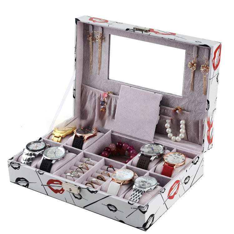 Women's DIY Makeup Organizer Box - Portable Home Storage Desk Case for Cosmetics, Jewelry & Accessories - Perfect for Vanity, Bathroom & Travel Organization