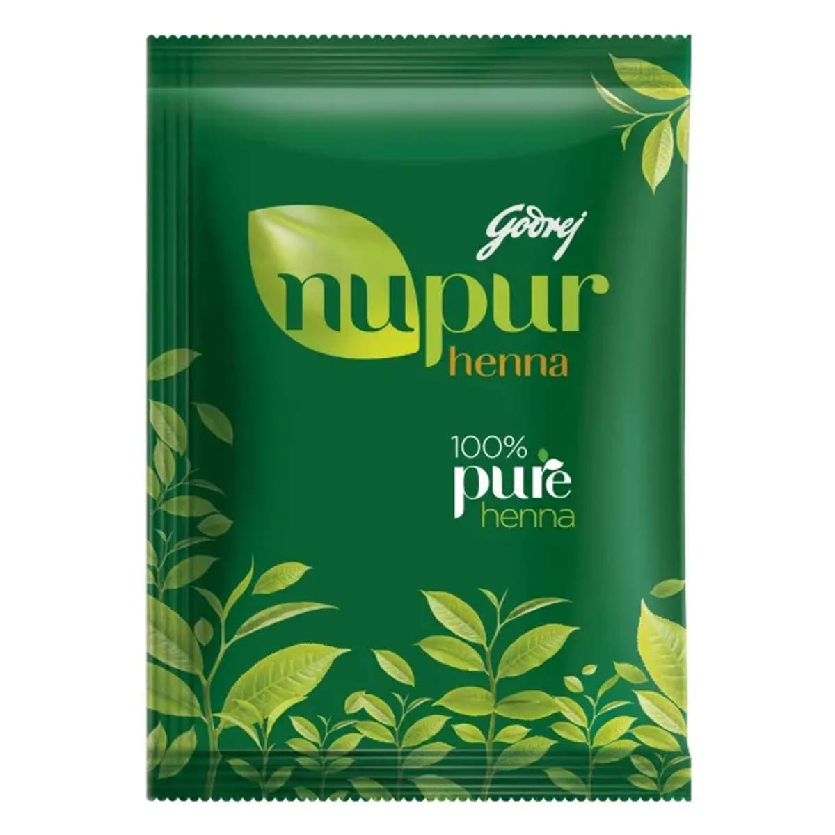 Godrej Nupur 100% Pure Natural Henna Powder for Hair Coloring & Body Art - Safe Mehandi for Hair, Hands, Feet Tattoos (500g) | DIY Hair Dye & Traditional Bridal Mehndi Designs