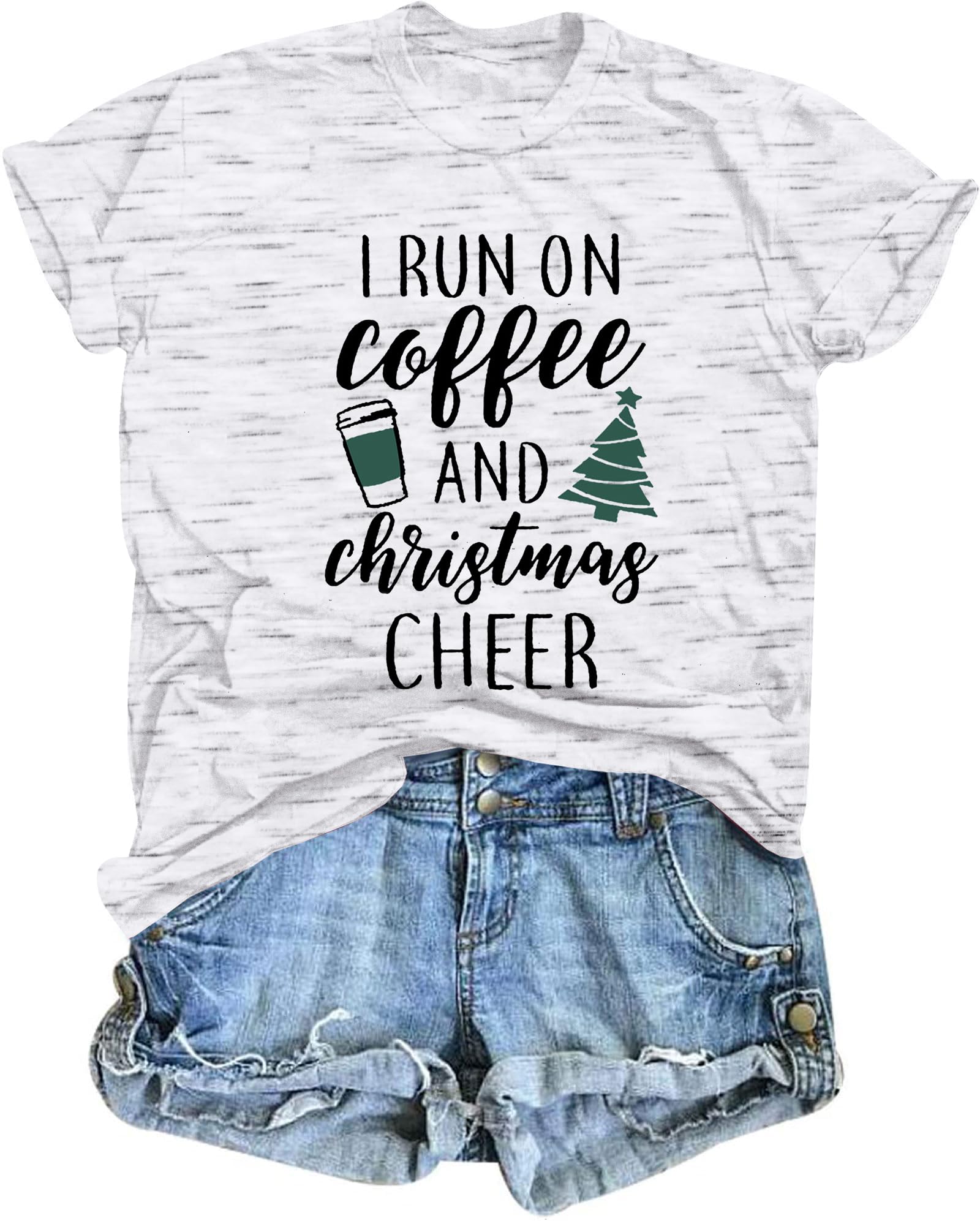 Festive Christmas Shirts for Women - Funny Holiday Teacher T-Shirts & Xmas Tee Tops - Perfect for School Parties, Family Gatherings & Holiday Photos